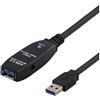 DELTACO PRIME cavo di prolunga USB 3.0 attivo, tipo A ha - ho, 7 m, risposta