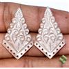SBI Gems Gemme Sciolte In Giada Pesca Naturale Intagliate A Mano 3 Design Paia