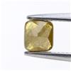 Surat*Diamond*City Cuscino Verde Giallastro Diamante Naturale 0.46 ct 4.1 x 3.9 x 2.8 mm