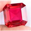 Gemscopious 32.75 CT Naturale Mozambico Sangue Rosso Rubino Certificato con Smeraldo Gemma