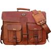 Fatto a mano Nuova Borsa A Tracolla In Pelle Vintage Per Laptop Da Uomo (18"X14")