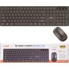 LINQ KIT Tastiera e Mouse Wireless 2.4GHz 10m LINQ BK8649 - Nero