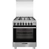 Glem Gas SA664MI6 cucina A Elettrico Nero, Acciaio inox