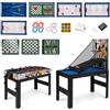 COSTWAY 15 in 1 Set da Tavolo da Gioco Combo, Tavolo Multigioco Basket Calcetto Hockey Biliardo Ping Pong Bowling Shuffleboard ecc, Set Combinato per Giochi Multipli per Bar Casa Ufficio