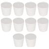 Labasics 10PK 5# Tappi in Gomma Piena - Dimensioni: 22mm Bottiglia, 29mm Parte superiore, 28mm Lunghezza - Tappi in Gomma Conici Bianchi Per Laboratorio