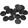 QUARKZMAN Tappi in Silicone per Foro 22-24mm, Nero, 16pz | Tappi a Scatto Rotondi in Gomma, Tappi per Fori Impermeabili Tappo Foro Tubo Metallico, Cappucci Estremità Mobili