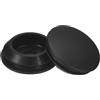 QUARKZMAN Tappi in Silicone per Foro 20-22mm, Nero, 8pz | Tappi a Scatto Rotondi in Gomma, Tappi per Fori Impermeabili Tappo Foro Tubo Metallico, Cappucci Estremità Mobili
