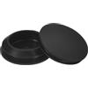 QUARKZMAN Tappi in Silicone per Foro 25-27mm, Nero, 8pz | Tappi a Scatto Rotondi in Gomma, Tappi per Fori Impermeabili Tappo Foro Tubo Metallico, Cappucci Estremità Mobili