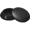 QUARKZMAN Tappi in Silicone per Foro 35-38mm, Nero, 8pz | Tappi Rotondi in Gomma per Foro Blocco, Tappi Fori Impermeabili Tubi Metallici Cappucci Terminali per Mobili Inserti
