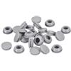 QUARKZMAN 25pz Tappi in Silicone, Tappi a Scatto Rotondi in Gomma per Foro 12-13mm, Tappi per Fori Impermeabili Tappo Foro Tubo Metallico, Cappucci Estremità Mobili, Tappo in Gomma Grigio