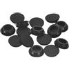 QUARKZMAN Tappi in Silicone per Foro 15.5-17mm, Nero, 15pz | Tappi a Scatto Rotondi in Gomma, Tappi per Fori Impermeabili Tappo Foro Tubo Metallico, Cappucci Estremità Mobili