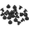 QUARKZMAN Tappi in Silicone per Foro 3.5-4mm, Nero, 25pz | Tappi a Scatto Rotondi in Gomma, Tappi per Fori Impermeabili Tappo Foro Tubo Metallico, Cappucci Estremità Mobili