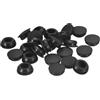 QUARKZMAN Tappi in Silicone per Foro 12-13mm, Nero, 25pz | Tappi a Scatto Rotondi in Gomma, Tappi per Fori Impermeabili Tappo Foro Tubo Metallico, Cappucci Estremità Mobili