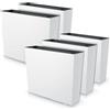 IMJ-Global - 5 Vasi per Piante da Esterno Interno Moderni, Fioriera da Esterno Rettangolare 58x18x49,8cm (44 Litri) con Inserto da 12 Litri, Vaso in Plastica Resistente Alle Intemperie (Bianco)