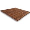 SUNWOOD Pedana Doccia Antiscivolo 70x70 cm in Legno di Pino Impregnato, 4 cm di spessore, Marrone Teak