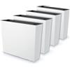 IMJ-Global - 4 Vasi per Piante da Esterno Interno Moderni, Fioriera da Esterno Rettangolare 58x18x49,8cm (44 Litri) con Inserto da 12 Litri, Vaso in Plastica Resistente Alle Intemperie (Bianco)