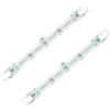 LEDLUX 2 Pezzi Lampade Alogena R7S Dimmerabile, Bianco Caldo 2800K, R7S 118mm 160W 2650 Lumen
