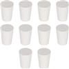 Labasics 10PK 1# Tappi in Gomma Piena - Dimensioni: 14mm Bottiglia, 19mm Parte superiore, 26mm Lunghezza - Tappi in Gomma Conici Bianchi Per Laboratorio