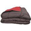 Poyet Motte Made In France Poyet Motte Calgary Copripiumino Poliestere Grigio/Rosso, Poliestere, Grigio/Rosso, 200x140x1 cm