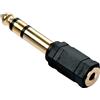 Lindy Adattatore Audio Lindy 35620 Jack 3.5mm Femmina a 6.3mm Maschio Nero [35620]
