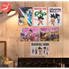 RARE Dragon Ball DAIMA Ichiban Kuji A3 Visual Sheets Set Completo da 6 Poster