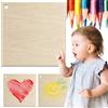 50 pezzi portachiavi quadrati 5x5 cm in compensato con foro da 3 mm per scrapboo
