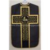 The Church Shoppe Chasuble Nera Fiddleback Per Messa Con Set Di 5 Pezzi In Tela Foderata, Nuovo
