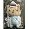 Movic ONE PIECE KOBY con GATTO con maschera occhi peluche bambola portachiavi H15 c...