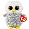 Ty - Beanie Boos Owlette la Civetta, Gufo, Occhioni Glitter, Grigio e Bianco, 15 CM, T37201