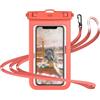 YOSH Custodia Impermeabile Smartphone IPX8, Fino a 7,0", Arancione | Cover Subacquea, Porta Telefono Impermeabile Mare con Cordino per iPhone 18 17 16 15 14 Pro Max Samsung S26 S25 S24 S23 Ultra