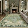 PureCozy Vintage Verde Tappeto Salotto 200x300cm Grande | Antiscivolo,Grande,Pelo Corto,Salotto,Sala da Pranzo,Camera da Letto,Cameretta,Ufficio,Interno,Facile da Pulire