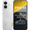 Xiaomi POCO X8, Smartphone 12+256GB, Bianco, Batteria 8340mAh, HyperCharge 67W | 3500 nits Sunlight Display AMOLED 6,83 1.5K per Protezione Occhi, Snapdragon® 6s Gen 4, Fotocamera OIS 50MP,Xiaomi HyperOS 3