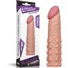 LoveToy Pleasure X Tender Penis Sleeve LV1054 Add 2" Flesh