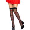 Leg Avenue Polka Dot Cherry Thigh Highs 6638 Black
