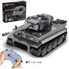 JAMARA 402894 CADA Panzer Tiger 1:35 2,4 GHz Bricks - Set di mattoncini da costruzione, giocattolo giocattolo da costruzione, costruzione per bambini a partire dagli 8 anni, idea regalo per bambini