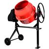 BOUDECH - Beton 180 - Betoniera elettrica professionale 180 Lt 800W - Impastatrice per cemento/malta/calcetruzzo.