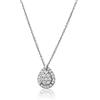 ALFIERI & ST. JOHN Collana goccia in oro bianco 18 kt e diamanti ginevra alfieri & st. john 42 cm