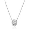 ALFIERI & ST. JOHN Collana ovale in oro bianco 18 kt con diamanti ginevra alfieri & st. john