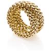 UNOAERRE FASHION JEWELLERY Anello a fascia in argento 925 con maglia chicco di riso