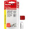 Fischer 10 Ganci Appendi Quadri Bianco con Tassellini 4mm e Clip di Fissaggio, Installazione Pulita su Muro per Cornici Pesanti, 567557