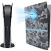 Mcbazel PS5 Faceplate Cover con Piastra di Ricambio per Slot per Aria di Raffreddamento per Console PS5 Edizione Digital Antipolvere Scratch PS5 Placca Plates - Camouflage(Non per PS5 Slim/Pro)