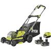 Ryobi RY18LMX40C-240 Rasaerba a Batteria 18V ONE+ Brushless, Larghezza di Taglio 40 cm, 2 Batterie da 4.0 Ah e Caricabatterie Inclusi
