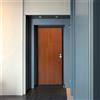 Master Porta blindata MASTER Service L 80 x H 210 cm in melaminico noce/bianco, apertura spingere a sinistra, falso telaio incluso