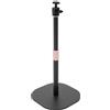 StarTech Treppiede per proiettore - Supporto da pavimento - Altezza 65-120 cm - Ruotabile a 360° - Filettatura 6,35 mm - Capacità di carico 3 kg - Piastra di base 27×27 cm - Nero