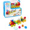 GOLIATH Set di costruzioni Goliath Jelly Blox Squish Train, set per costruire, adatto a bambini dai 2 anni, 35 pezzi
