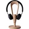 Merkloos Supporto per cuffie in legno con finitura in noce