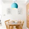 FDOIUTU LED Faretto Led Interno da Soffitto Industrial,Lampada E27 Soffitto Moderno,Lampada da Soffitto Metallo,per Camera da letto, Soggiorno, Cucina, Corridoio,non Incluse Lampadine (blu)