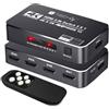 Techly Switch HDMI 2.0b 5in 1out 4K HDR HDCP2.2 con Telecomando