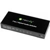 Techly Switch Audio Toslink 4 Porte con Telecomando IR