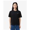 Lacoste T-shirt Lacoste Relaxed Fit Logo manica corta nero donna - 38